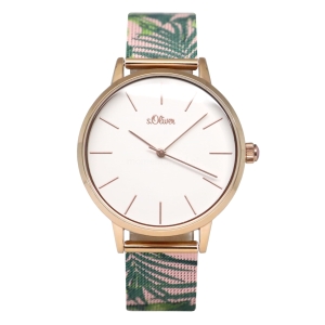 s.Oliver SO-3980-MQ Zegarek Damski Mesh Rose Gold