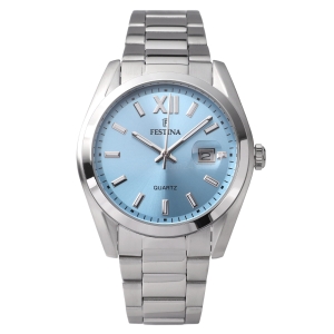 Festina Classic F20707/2 Zegarek Męski Turkusowy Błękitny