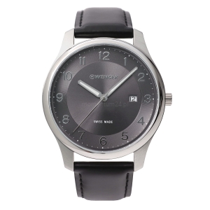 WENGER 01.9041.126 Classical Grey Zegarek Męski Klasyczny 43 mm SWISS MADE