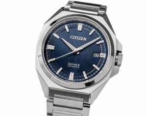Citizen NB6010-81L Series 8 Automat 40mm Zegarek Męski Niebieski Bransoleta
